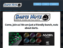 Tablet Screenshot of dartsnutz.net